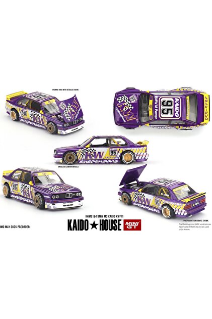 HOT WHEELS Kaido BMW M3 KW V1 Özel Tasarım Mor Renk - 1:64 Ölçek