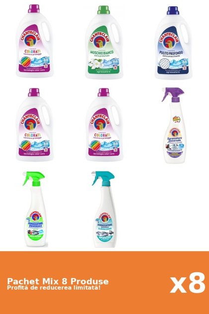 Set 8 Mix Chanteclair: 5 Detergent, 3 Degresant