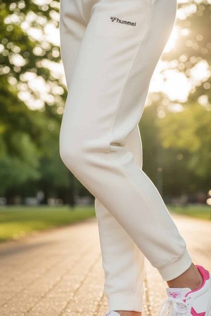 Pantaloni Nesa Regular pentru femei, pantaloni de trening 932097-9003ALB-C7