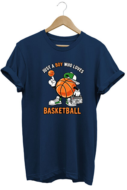 Basketball Printed Unisex 100% Cotton Basic T-Shirt