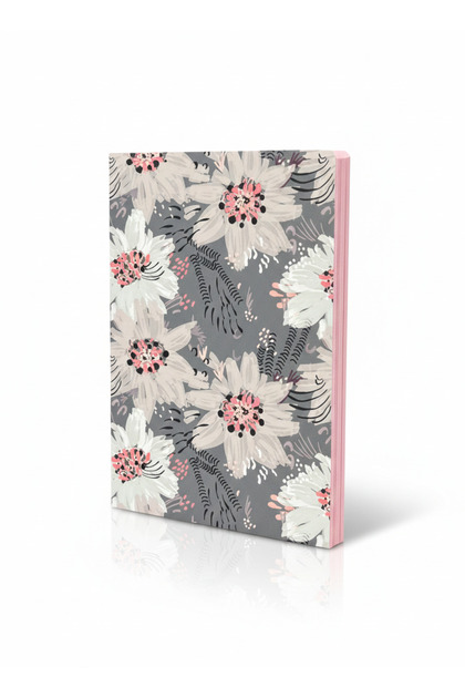 Patterned Notebook - 15X21Cm - with Color Page Edges
