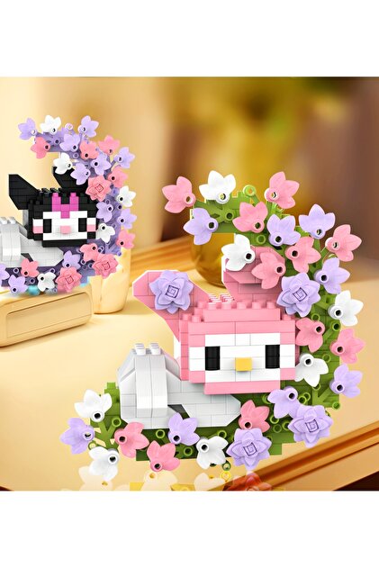 DEK BRICKS My Melody Çiçekli Ay Tasarımlı Dekoratif Yapı Blok Seti