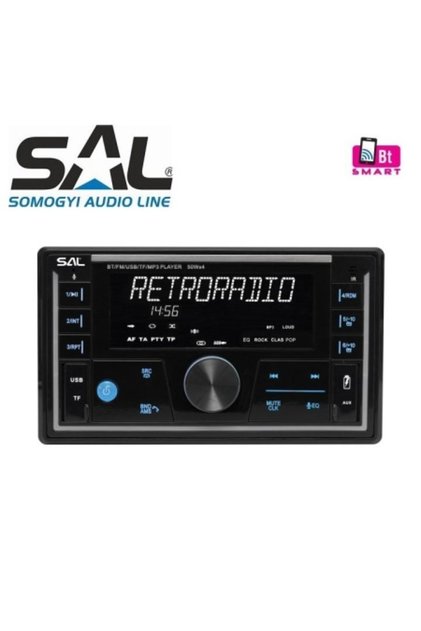 Radio auto, 4x50W, 2xDIN, FM RDS, USB-microSD, player MP3, port USB dublu, încărcător de telefon