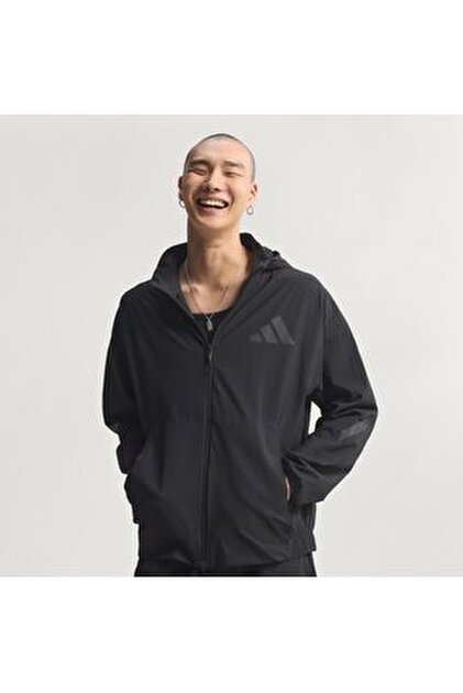adidas Z.N.E. Dokuma Erkek Siyah Günlük Stil Eşofman Üstü KD8494