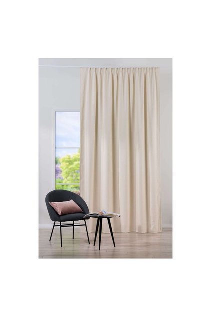 Draperie Mendola Fabrics, Model Bellagio, Monogramă, Jacquard, Crem, Semi-opac, 280 cm