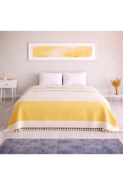 Çok Amaçlı Çift Kişilik 200 X 250 cm, 1200 Gram, Nefes Pike,Koltuk Örtüsü, Hafif, Dekoratif Pike