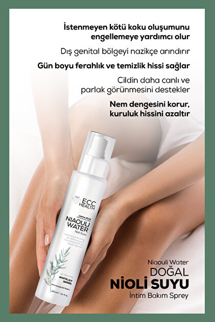 Ecc HEALTH Genital Bölge Koku Giderici, İntim Bakım Spreyi | %100