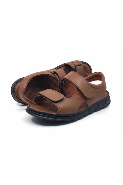 100% Genuine Leather Orthopedic Massage Men's Daily Summer Lightweight New Season Slippers-Sandals 40-45