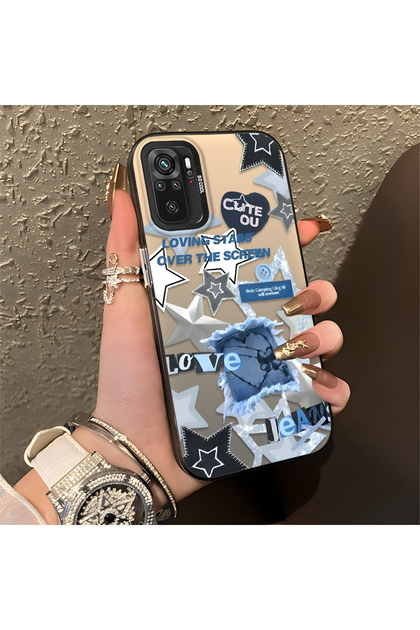 Redmi Note 10S Compatible American Retro Collage Style Pattern Anti-Shake Protection
