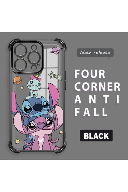 iPhone 16 Pro Compatible Transparent Back Four-Corner Reinforced Impact Protection Silicone Case