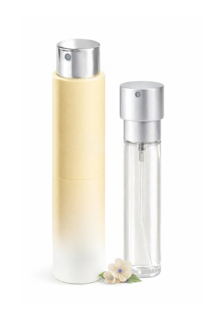 بخاخ عطر قابل لإعادة التعبئة، موزع عطر صغير للجيب، زجاجة رذاذ صغيرة فارغة، 8 مل، أصفر