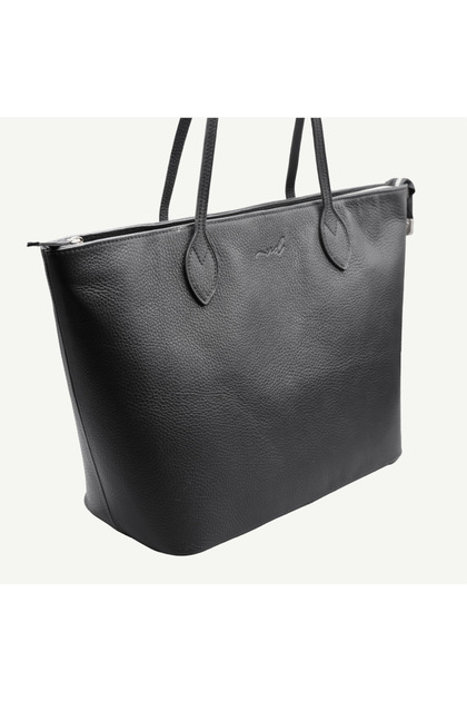 Uderra Genuine Leather Shoulder Bag-S4Ys0413-Black Leather