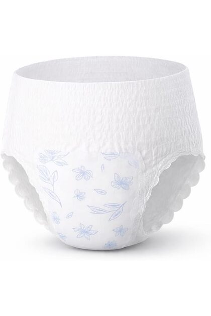 Keep It Simple Disposable Period Underwear – Overnight Sanitary Pants with Built-in Pad, 360° Leak Protection for Heavy Flow, Postpartum & Travel, Size M, 10 Pieces