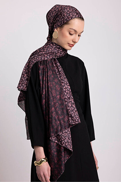 Peleng Collection - Purple Dark Double-Sided Shawl