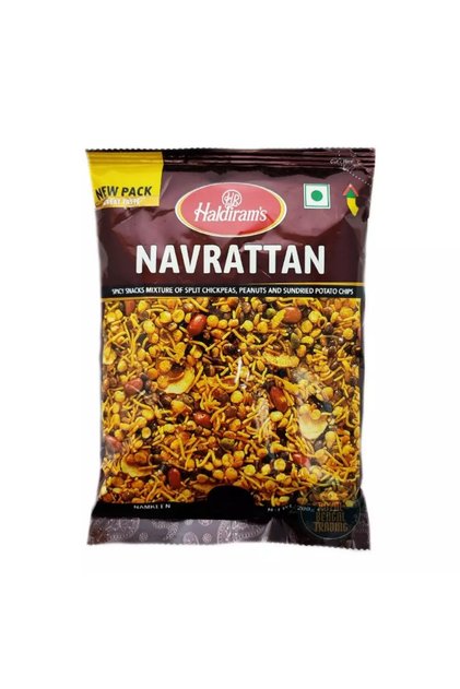 Navrattan Spicy Mixture Of Split Chickpeas Peanuts And Potato Chips- 200gms