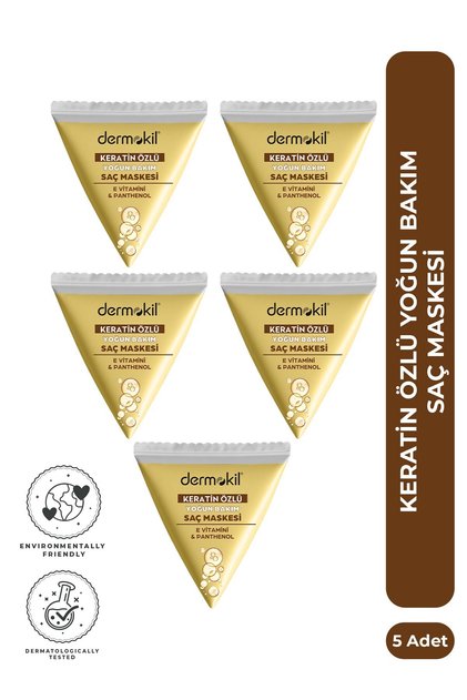 Keratin Özlü Saç Maskesi Seti 25 ml x 5 Adet