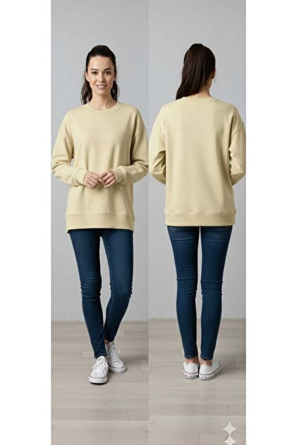 BİSİKLET YAKA SWEATSHIRT
