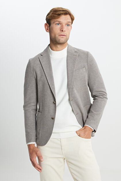 Altınyıldız Classics Altınyıldız Classics Slim Fit Açık Kahve