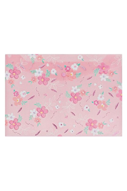 Mapa cu Capsa Roz Flori Glitter 33x23,6cm