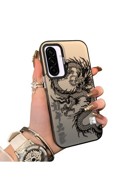 Samsung Galaxy A36/A56 Compatible Hard Acrylic Back Silicone Edge Lens Protection Case
