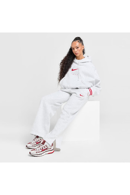 Nike Phoenix Fleece HR GX Wide Pant Kadın Gri Eşofman Altı
