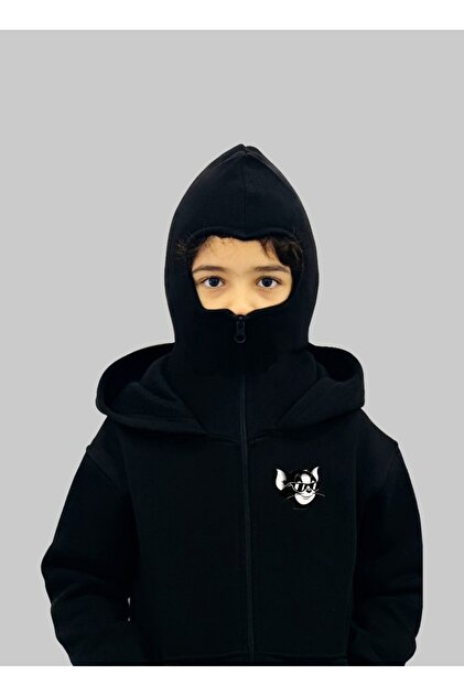 Flaubert -KAR MASKELİ NİNJA ERKEK FERMUARLI SWEATSHIRT HIRKA 3