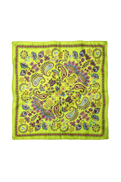 Cotton Polyester Ethnic Shawl Patterned Scarf / Bandana 60X60Cm