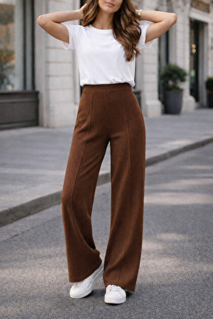 Addax Fitilli Kadife Wide Leg Pantolon PN17707 - Fiyatı, Yorumları