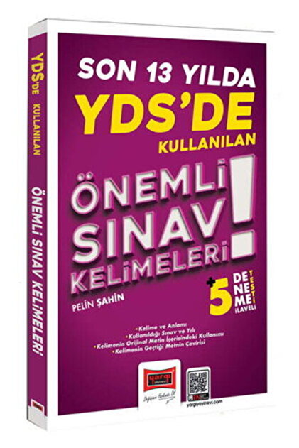 Yargı Yayınları Yargı Ydt Yökdil Yds Vocabulary B1-b2 1000 Soru