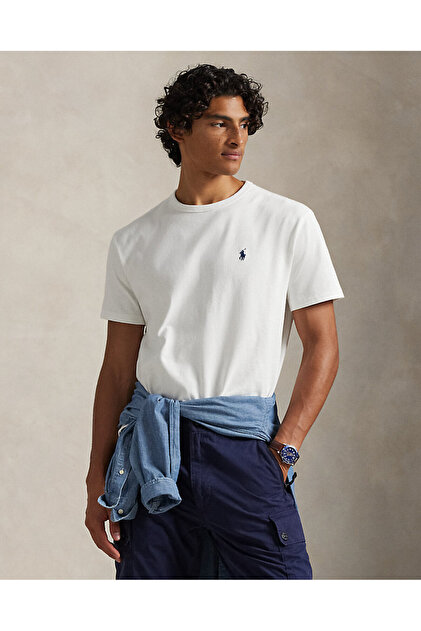 Ralph Lauren Özel Kesim Jersey Bisiklet Yaka Tişört - Fiyatı