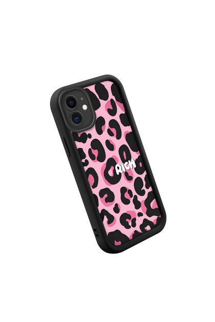 iPhone 12 Compatible Stylish High Quality Leopard Pattern Cat Phone Case
