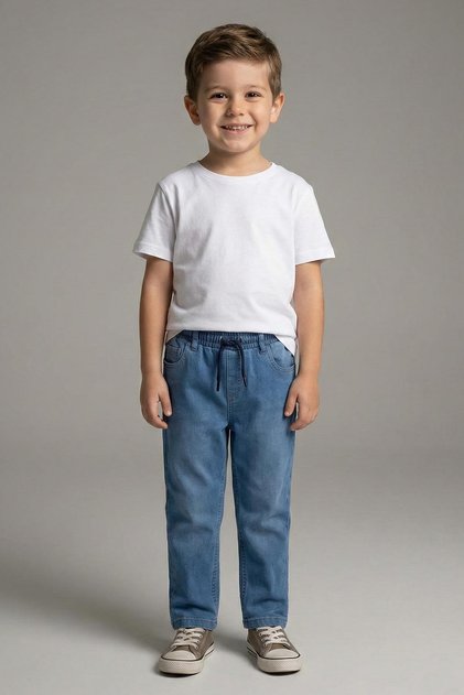 Men's Jeans with Elastic Waist