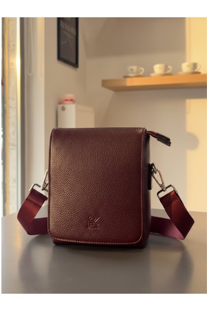Vietnam Model Genuine Leather Crossbody Shoulder Bag