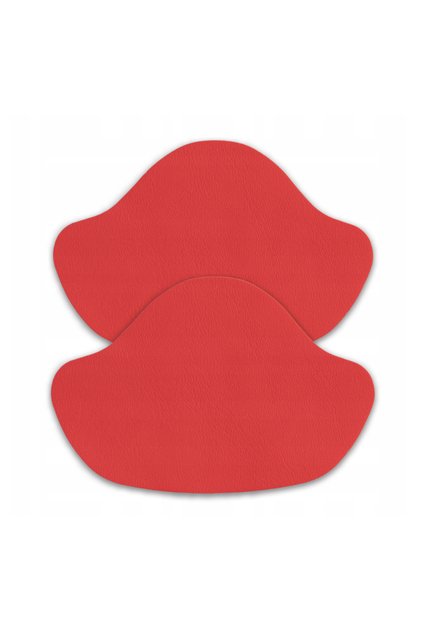 Set de 2 tampoane pentru călcâi Zola® pentru pantofi cu toc, mărime universală, 6x8,5 cm, roșu