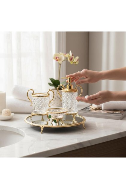 Royking Bathroom Set with Handle Gold Ysn 026