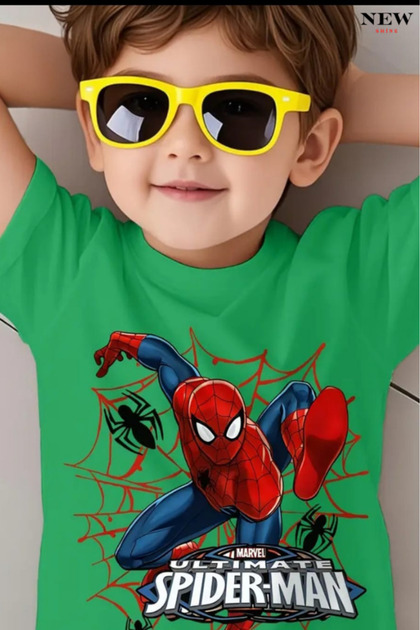 Spider-Man Printed Unisex Children's T-Shirt