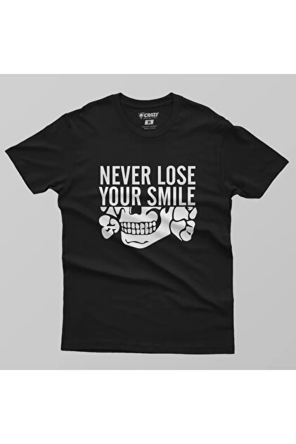 Crazy Never Lose Your Smile Erkek Tişört - Fiyatı, Yorumları