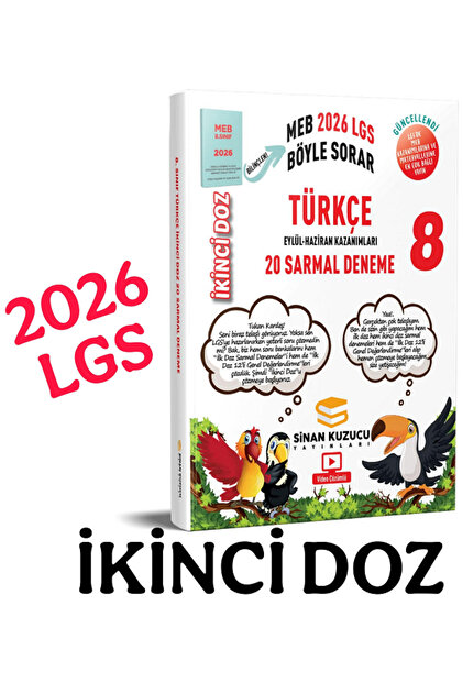 Efsane Yayınları 8.Sınıf Sinan Kuzucu İkinci Doz Matematik +