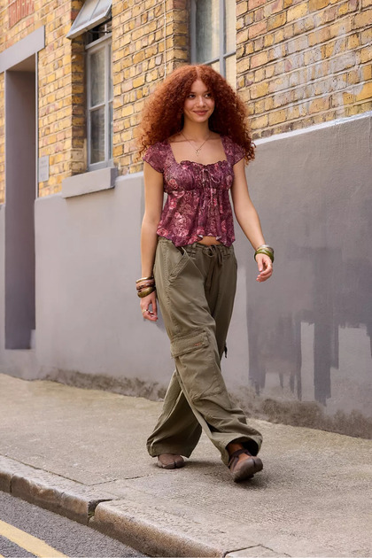 Backless Unlined Short Women's Blouse