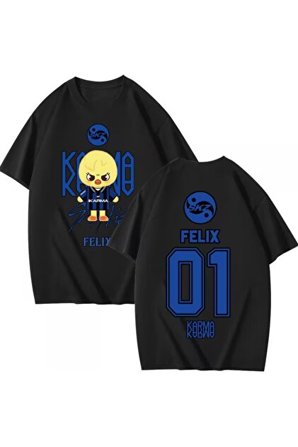 Touz Moda Stray Kids Karma Baskılı Unisex Oversize T-Shirt