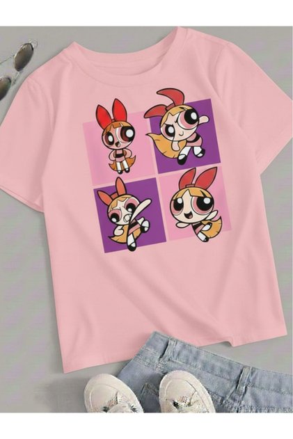 Power Puff Girls Printed Unisex Children's T-Shirt