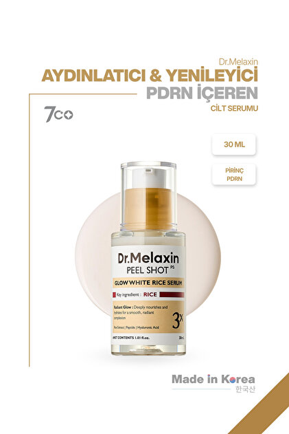 Pirinç ve PDRN İçerikli Pürüzsüzleştirici Cam Cilt Etkili Serum 30 ml