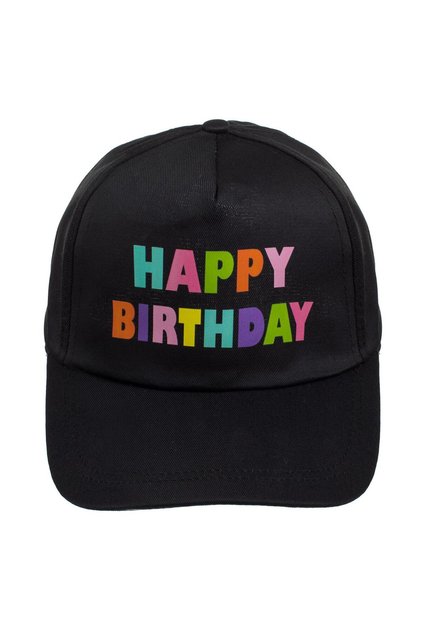 Sapca Neagra de Petrecere "Happy Birthday"