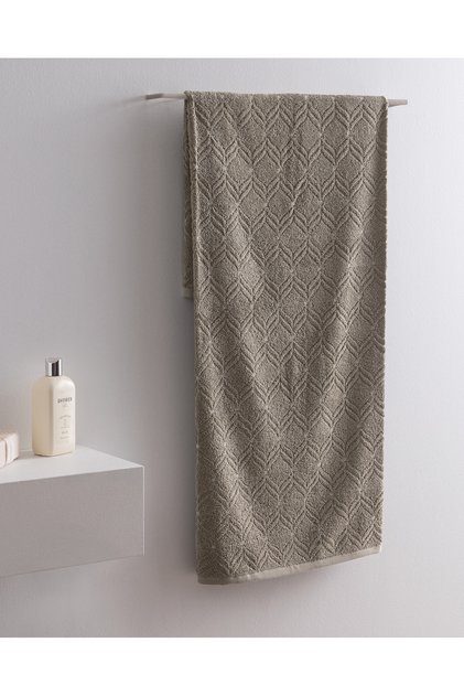 Muguet Baumwoll-Badetuch - Khaki - 70x140 cm