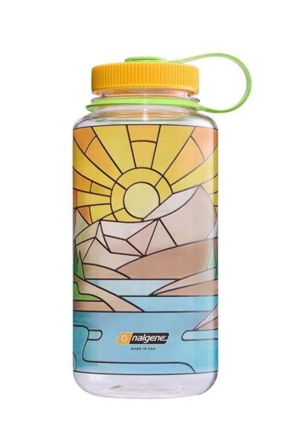 32oz WM Clear Stained Glass River