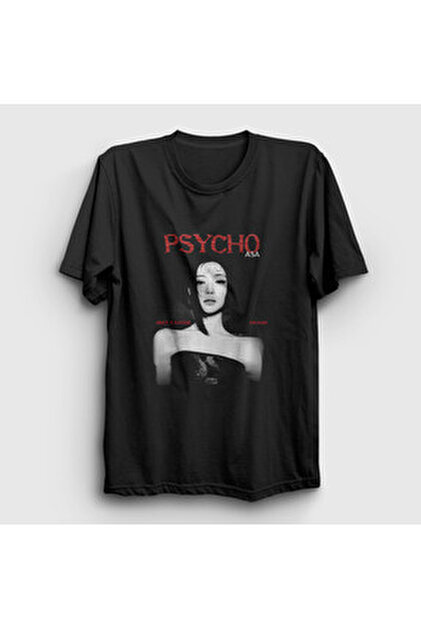 Presmono Unisex Siyah Ahyeon Psycho K Pop Babymonster T-Shirt
