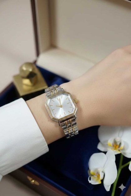 Spectrum New Season Premium Edition Retro Octagonal Geometric Case Women's Wristwatch