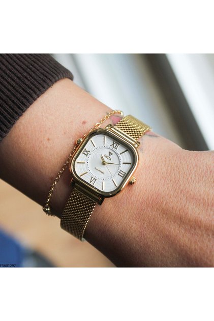Fs601297 Women's Wristwatch with Steel Mesh Band