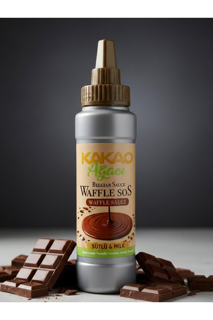 Sütlü Belçika Waffle & Krep & Pankek & Tatlı & Dondurma Sosu - 300 g