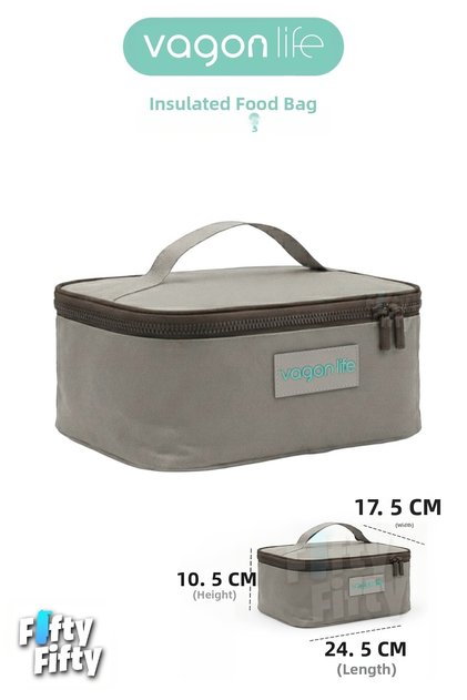 Heat Insulated Thermal Lunch Box Food Carry Thermos Bag Hot and Cold -Ffvgnb1061